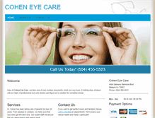 Tablet Screenshot of coheneyes.com